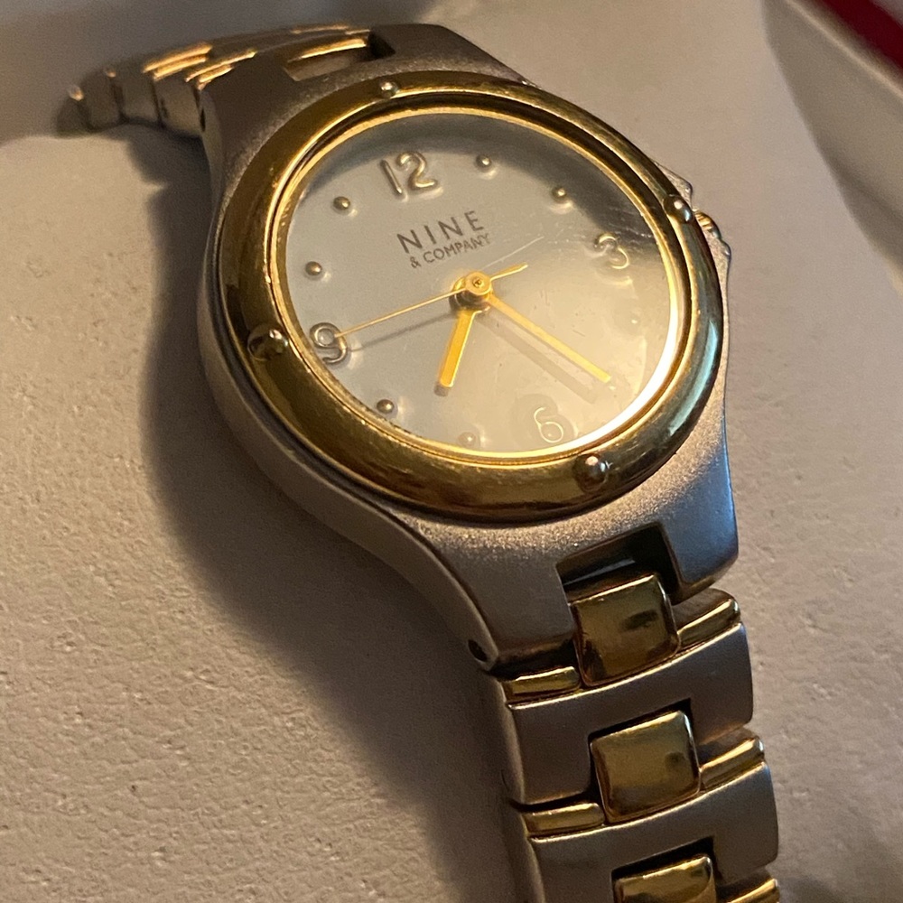 Very pretty silver and gold toned watch